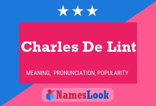 Póster del nombre Charles De Lint