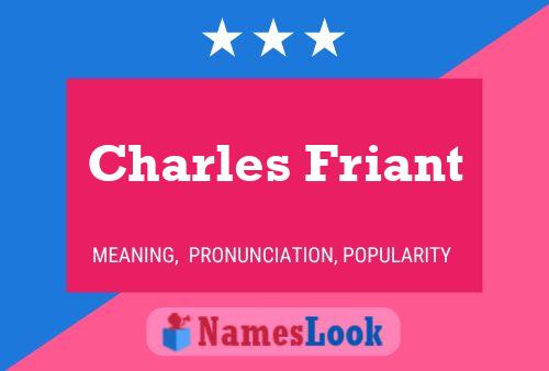 Póster del nombre Charles Friant