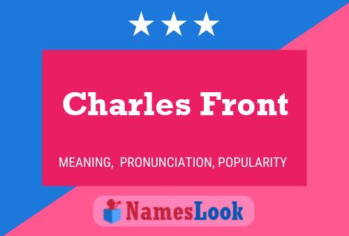 Póster del nombre Charles Front