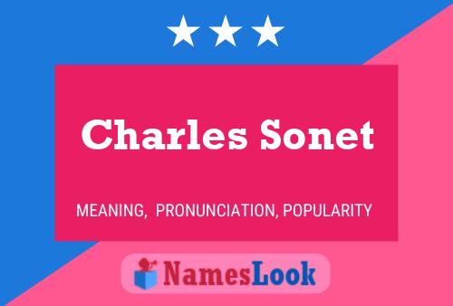 Póster del nombre Charles Sonet