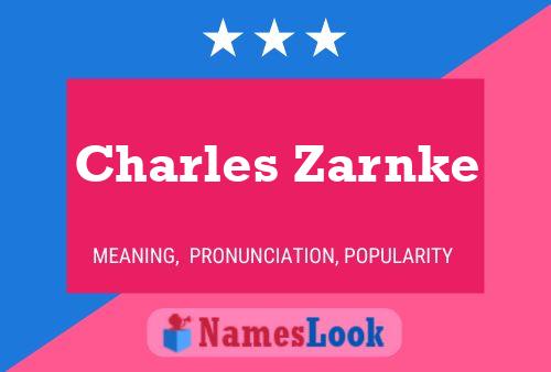 Póster del nombre Charles Zarnke