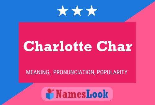 Póster del nombre Charlotte Char