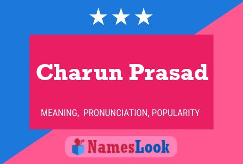 Póster del nombre Charun Prasad