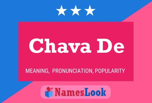 Póster del nombre Chava De