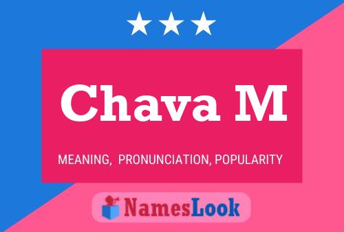 Póster del nombre Chava M