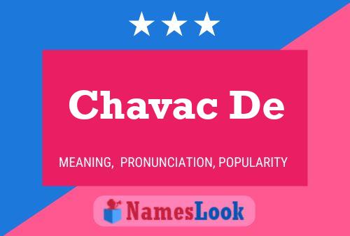 Póster del nombre Chavac De