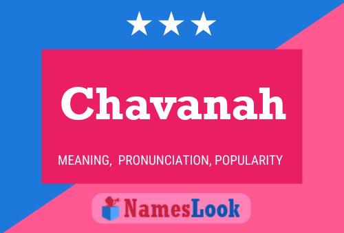 Póster del nombre Chavanah