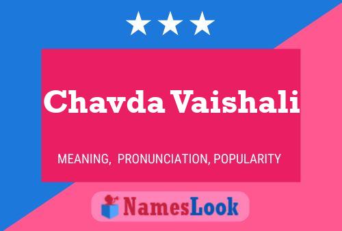 Póster del nombre Chavda Vaishali