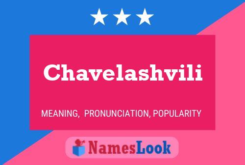 Póster del nombre Chavelashvili