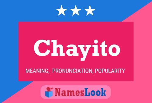 Póster del nombre Chayito