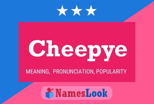 Póster del nombre Cheepye