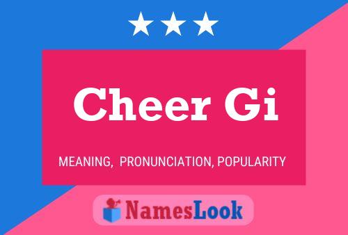 Póster del nombre Cheer Gi