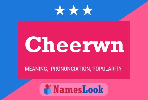 Póster del nombre Cheerwn