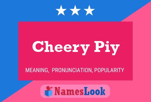 Póster del nombre Cheery Piy