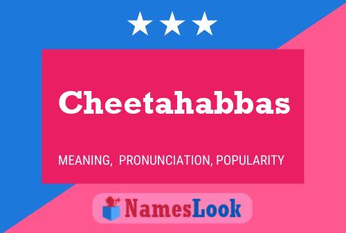 Póster del nombre Cheetahabbas