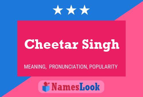 Póster del nombre Cheetar Singh