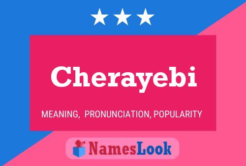 Póster del nombre Cherayebi