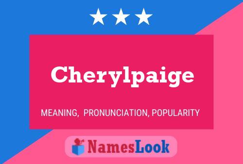 Póster del nombre Cherylpaige