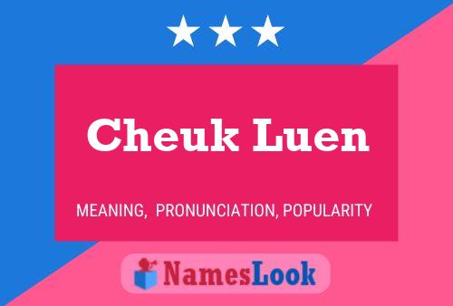 Póster del nombre Cheuk Luen