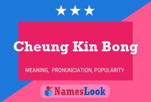 Póster del nombre Cheung Kin Bong