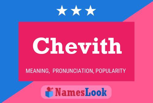 Póster del nombre Chevith