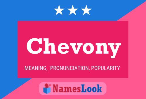 Póster del nombre Chevony