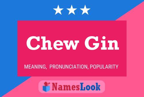 Póster del nombre Chew Gin