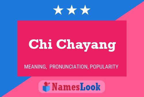 Póster del nombre Chi Chayang