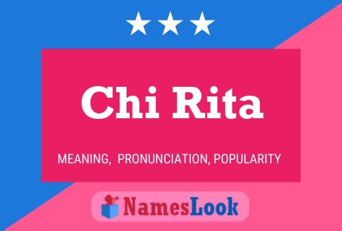 Póster del nombre Chi Rita