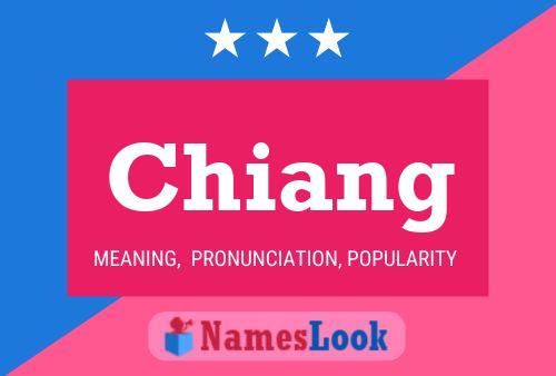 Póster del nombre Chiang