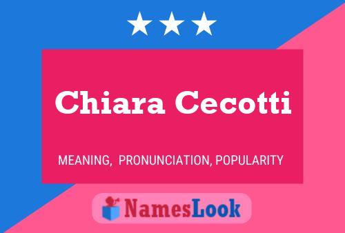 Póster del nombre Chiara Cecotti