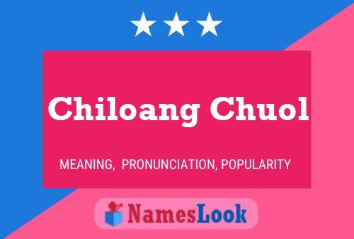 Póster del nombre Chiloang Chuol