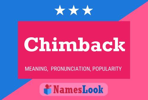 Póster del nombre Chimback