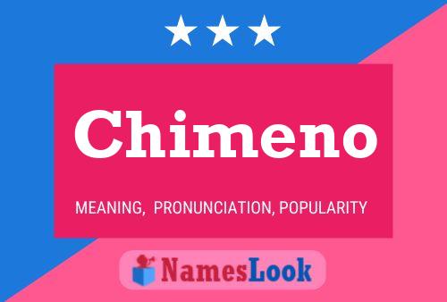 Póster del nombre Chimeno