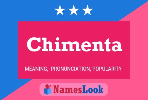 Póster del nombre Chimenta