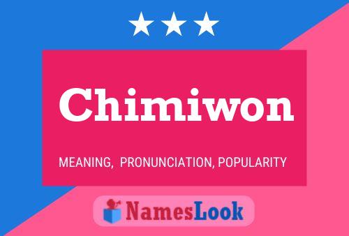 Póster del nombre Chimiwon