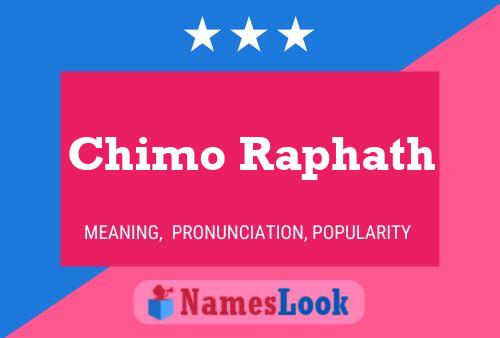 Póster del nombre Chimo Raphath