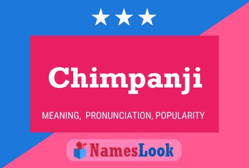 Póster del nombre Chimpanji