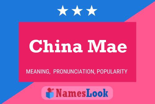 Póster del nombre China Mae