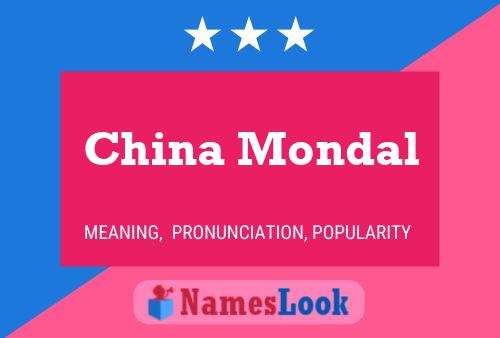 Póster del nombre China Mondal