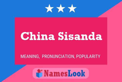 Póster del nombre China Sisanda