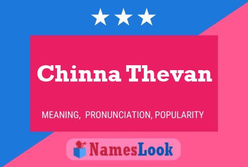 Póster del nombre Chinna Thevan