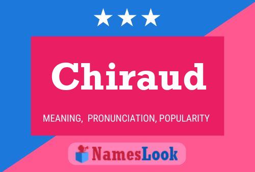 Póster del nombre Chiraud