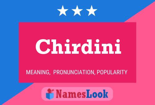 Póster del nombre Chirdini