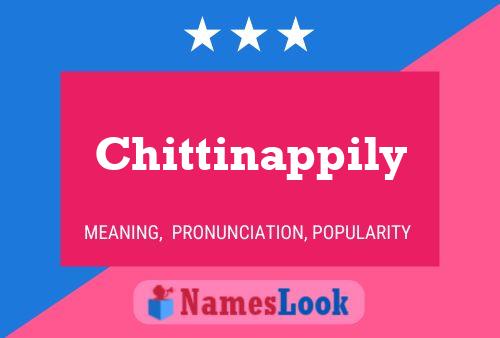 Póster del nombre Chittinappily