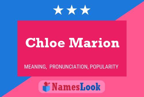 Póster del nombre Chloe Marion