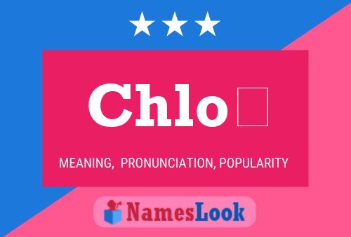 Póster del nombre Chloé