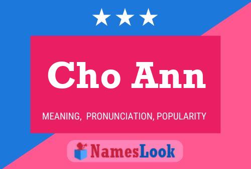 Póster del nombre Cho Ann