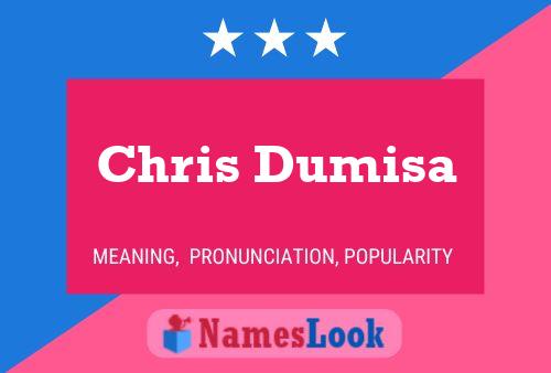 Póster del nombre Chris Dumisa