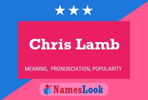 Póster del nombre Chris Lamb